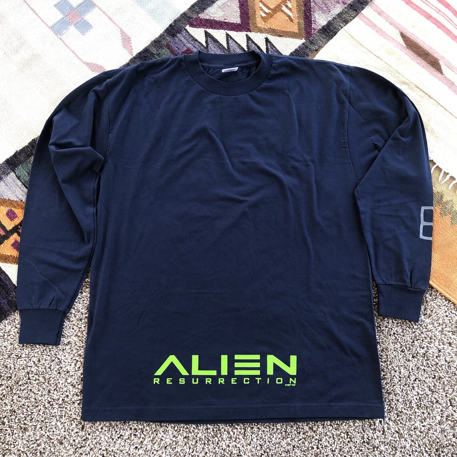 Vintage 1997 Alien Resurrection Promotional Movie Long Sleeve Shirt Mens Size Xl